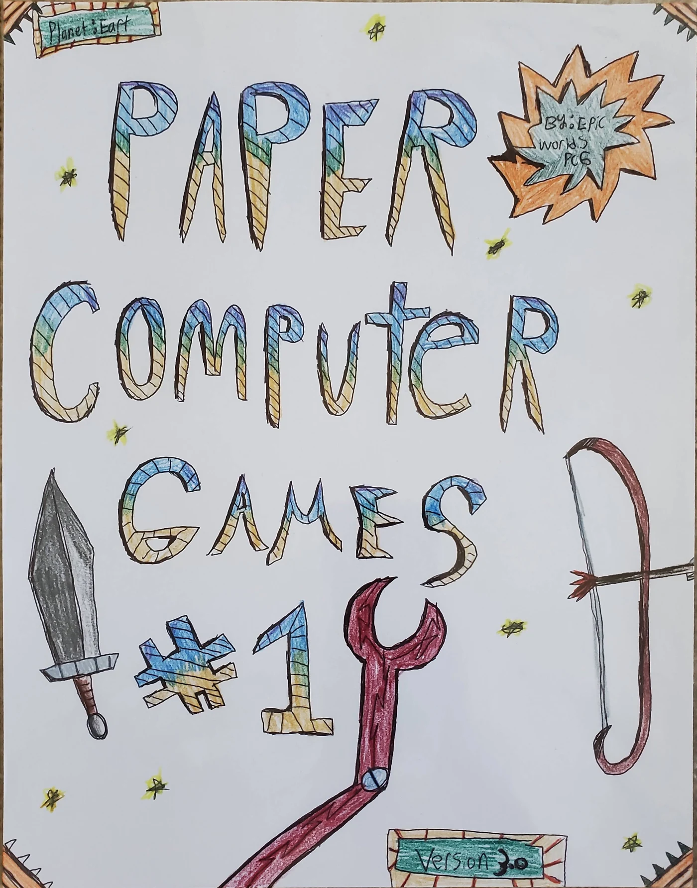 Cover for 2nd Remake of the first paper computer game ever made!