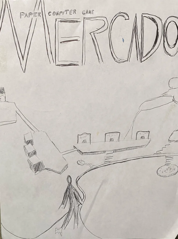 Cover for Paper Computer Game MERCADO