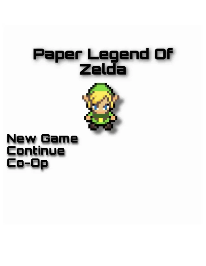 Cover for Paper Legend of Zelda
