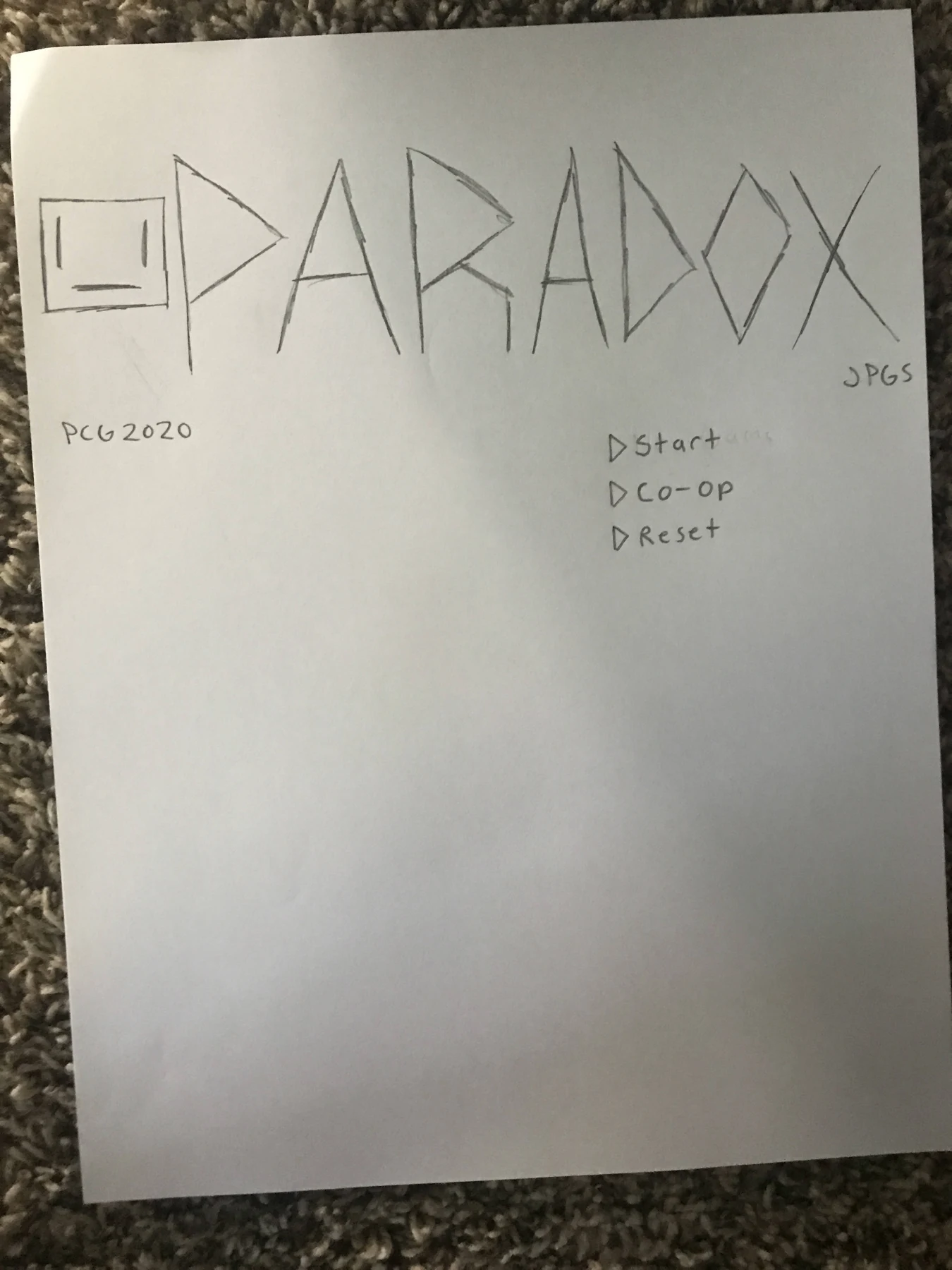 Cover for Paradox