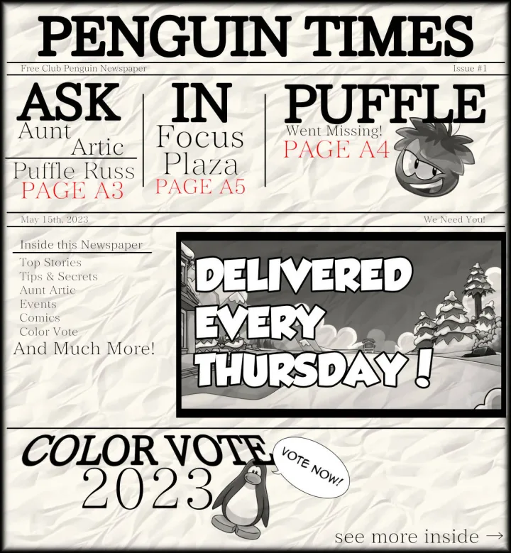 Cover for Penguin Times Issue #1