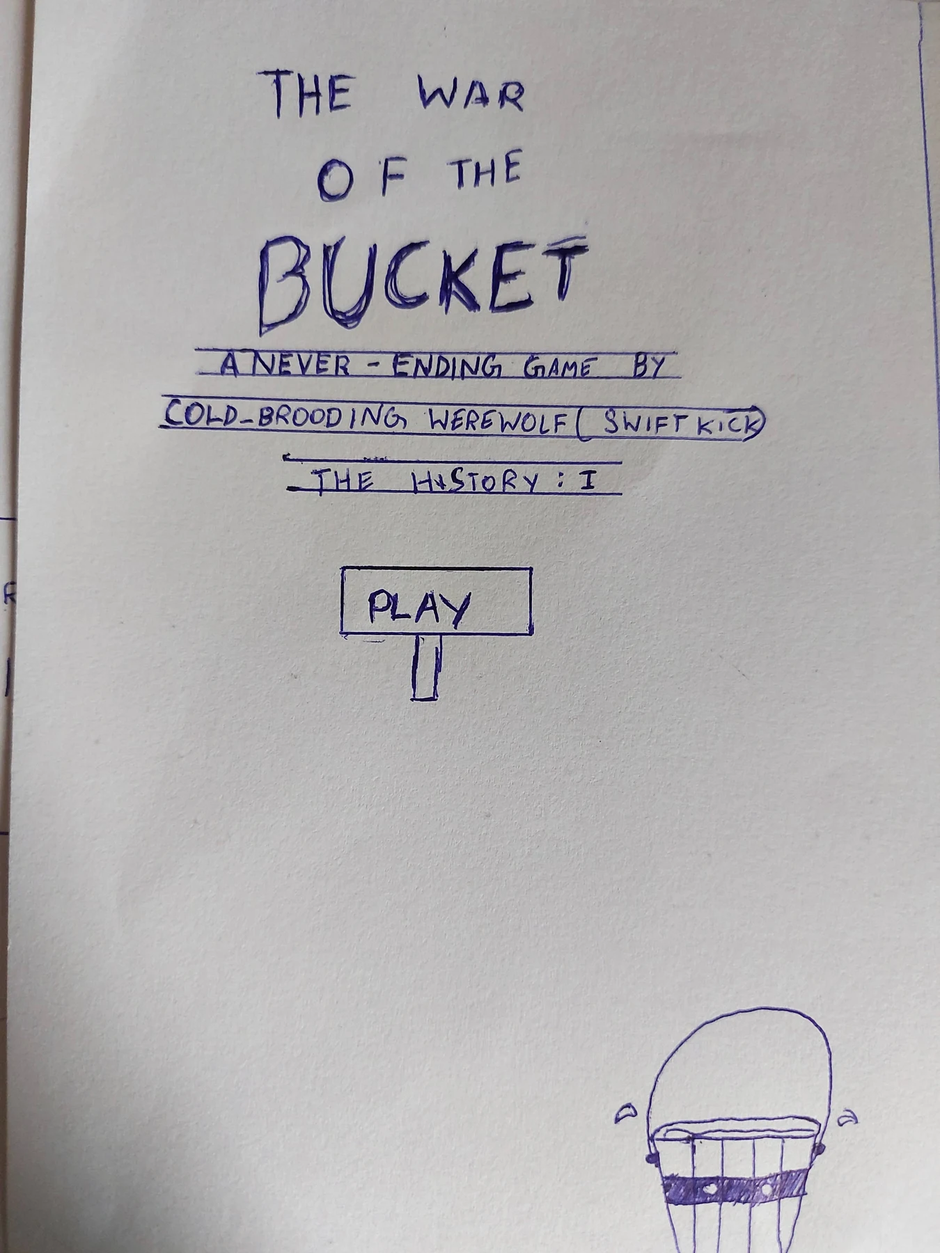 Cover for The war of the bucket PCG JAM EDITION